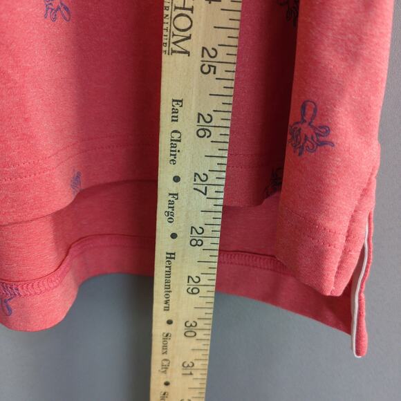 Johnnie O Performance Shirt Mens M Pink Octopus Stretch Windsong Farm Golf Logo - Picture 5 of 6